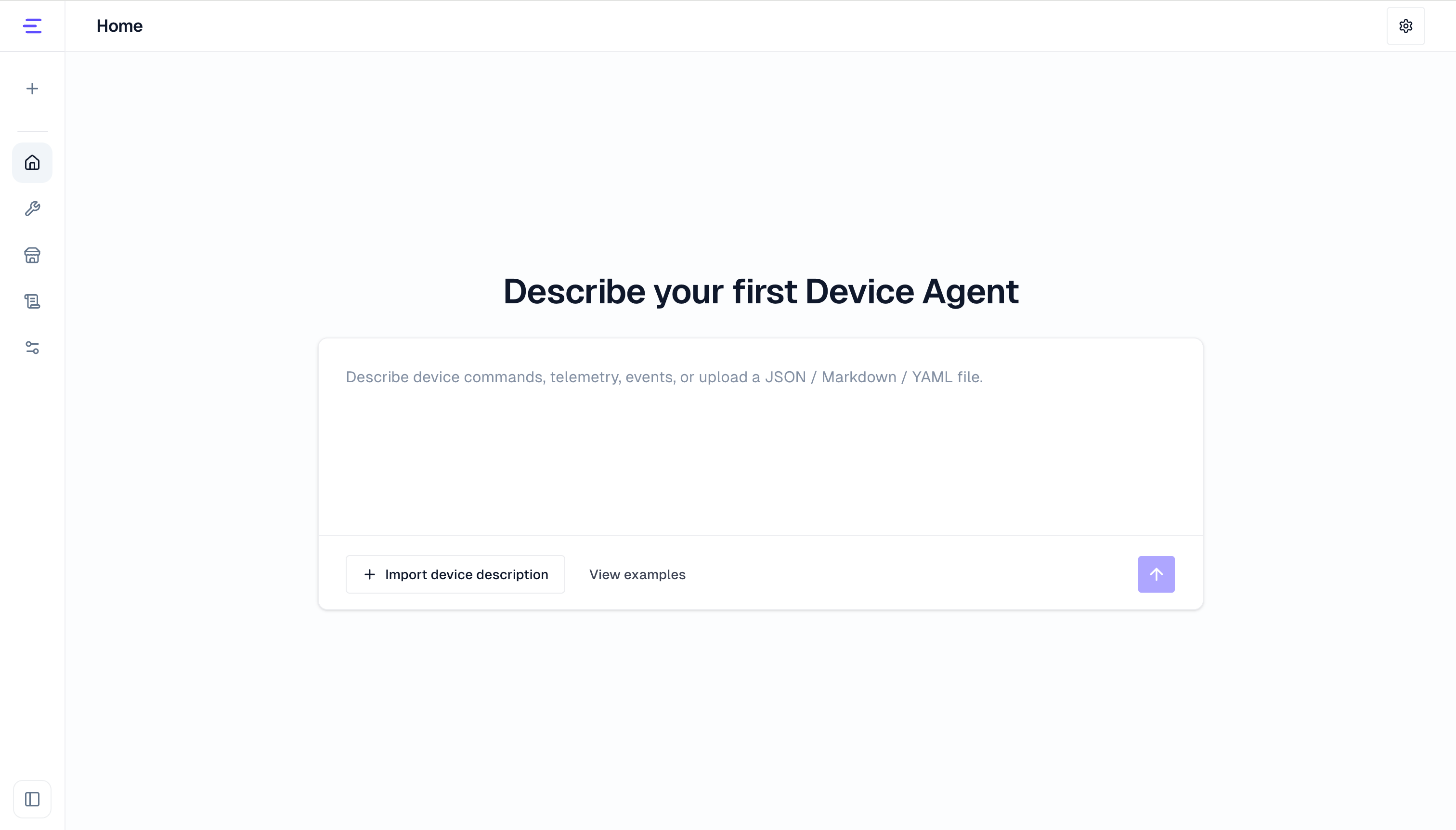 Device Agent console create entry