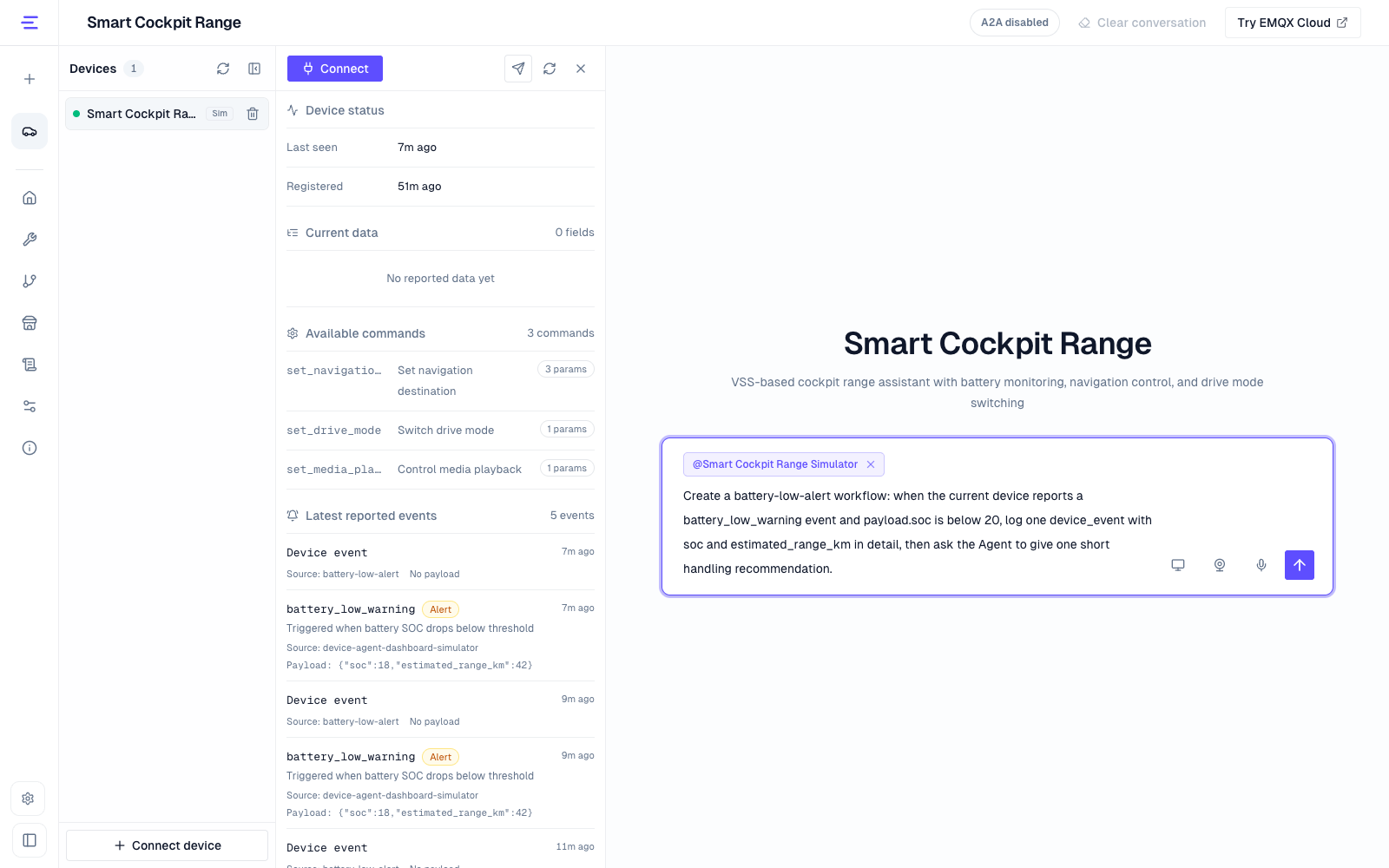 Create a workflow through conversation