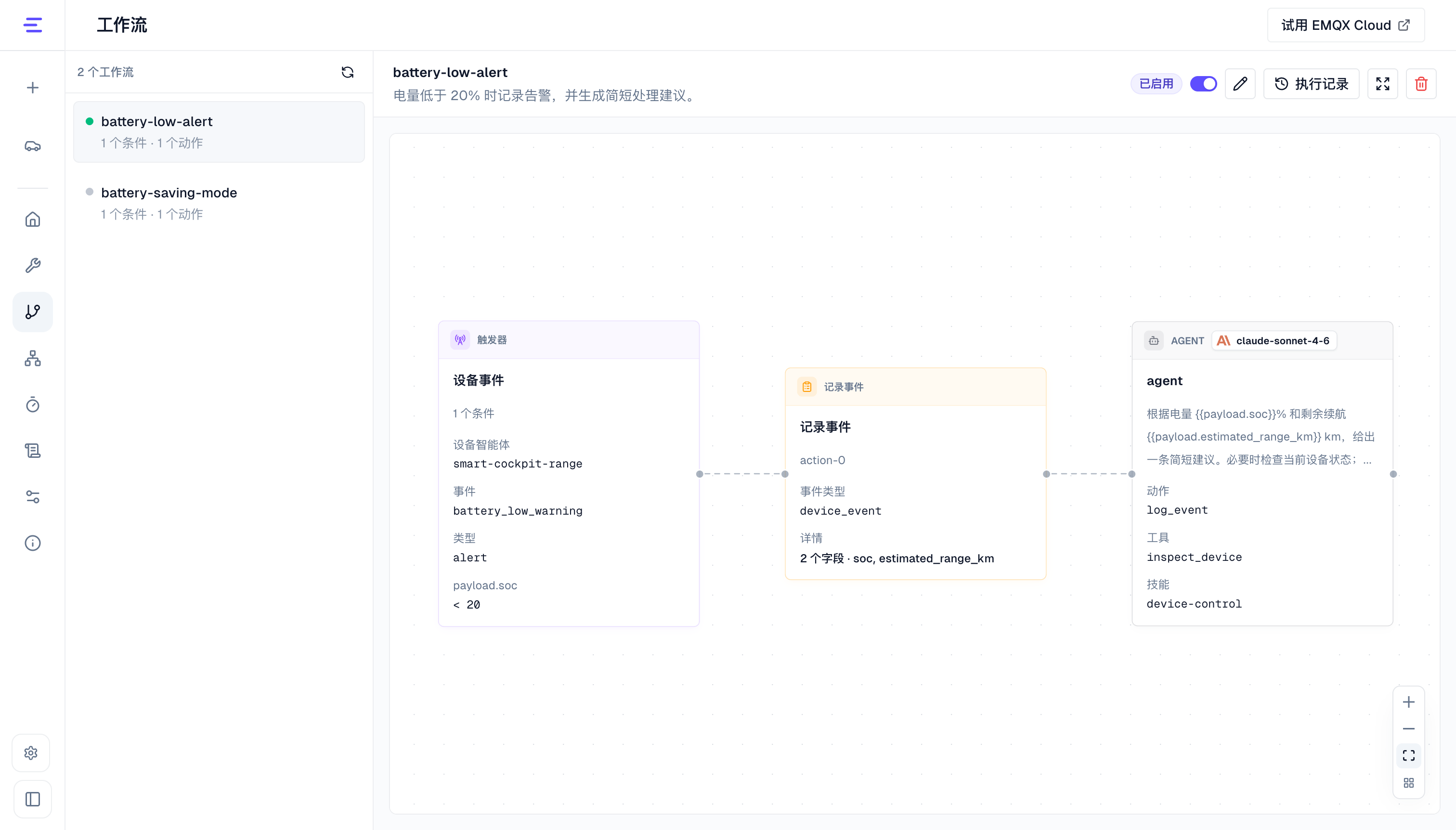 查看工作流图