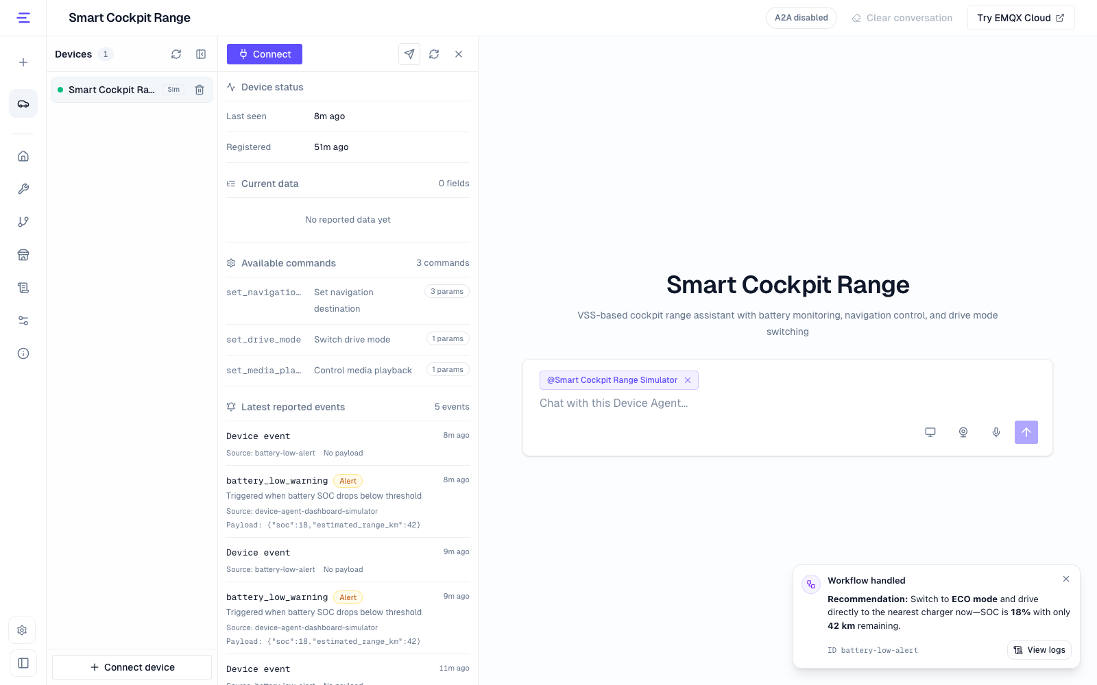 Workflow handling notification