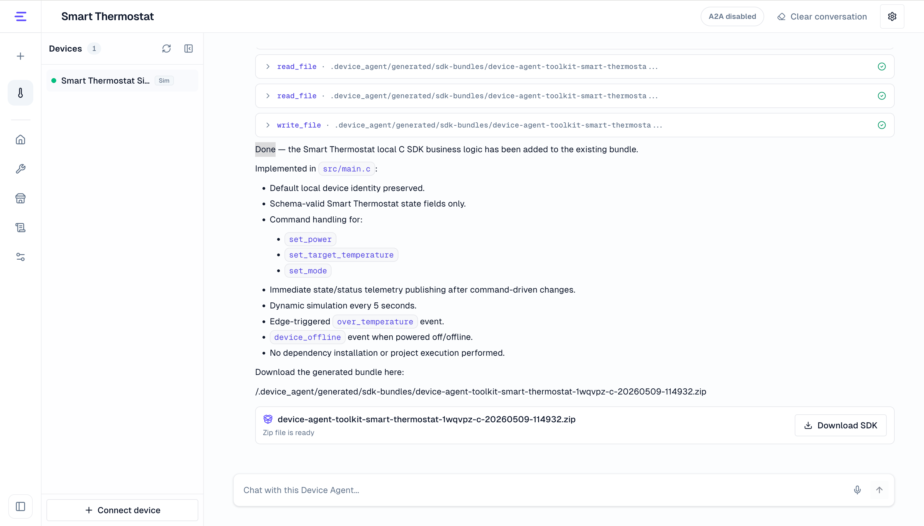 Generated enhanced SDK package