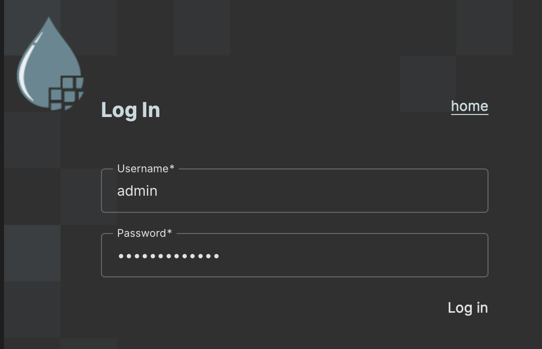Apache NiFi login screen