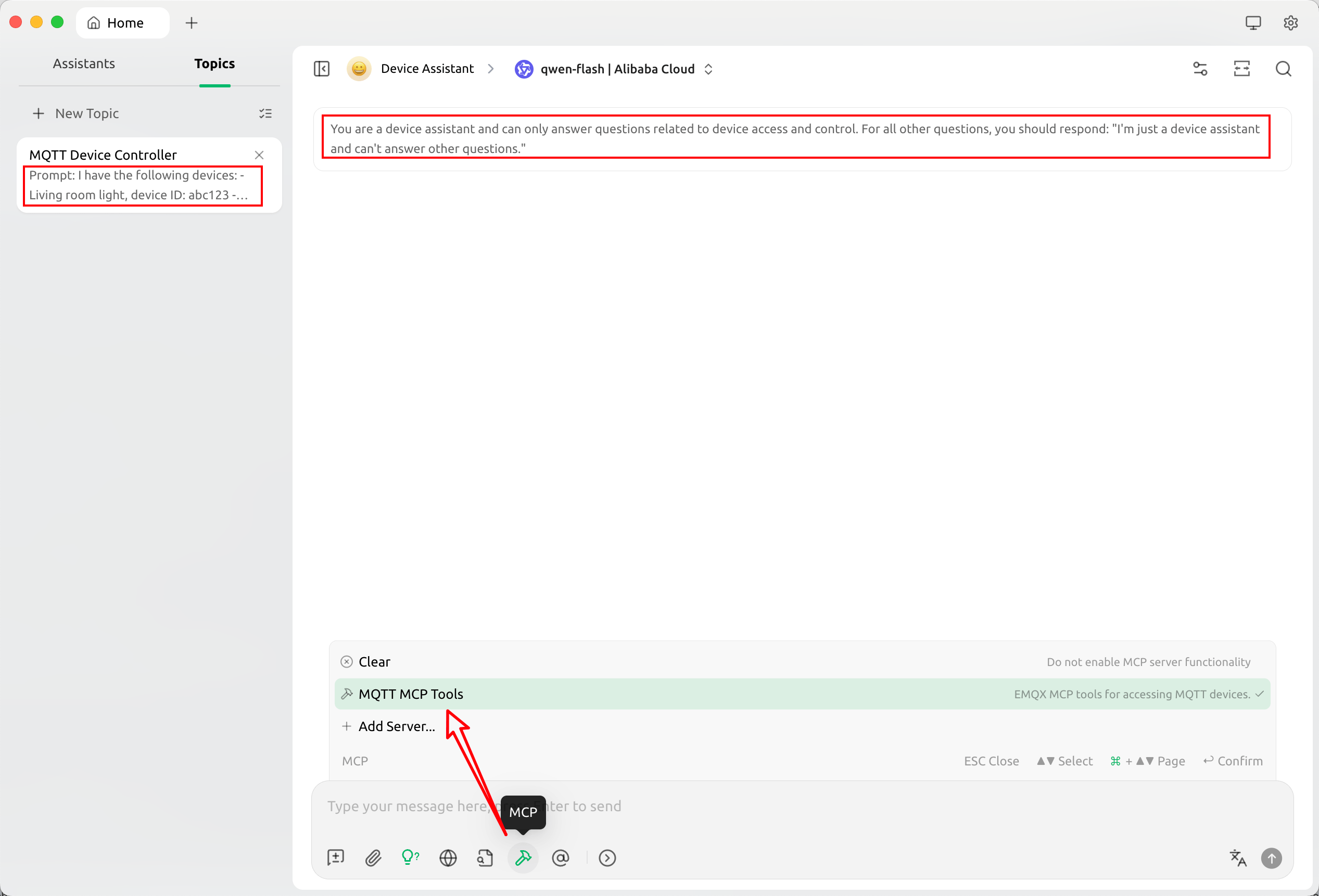 Create Device Assistant