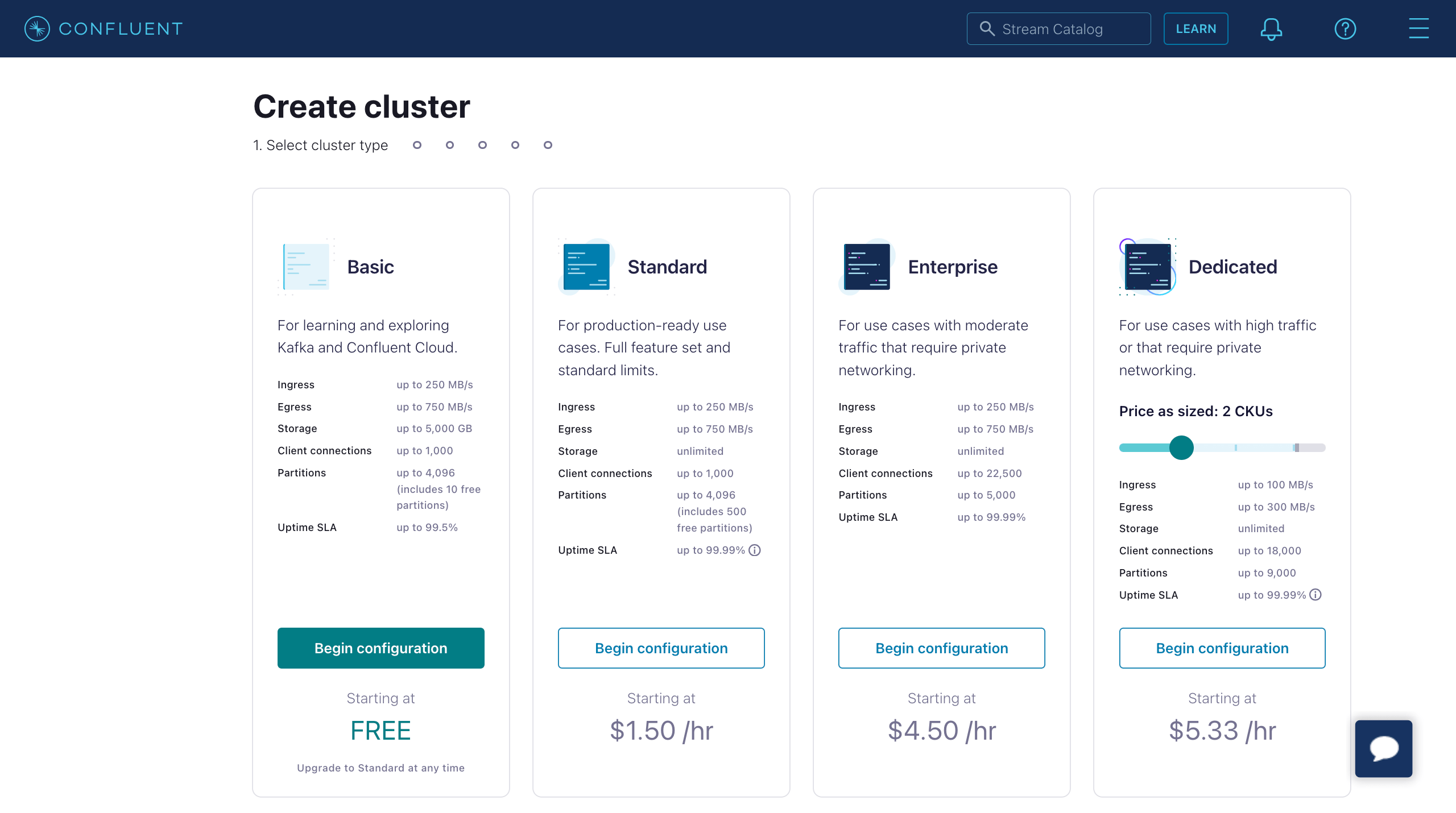 EMQX Confluent Create Cluster