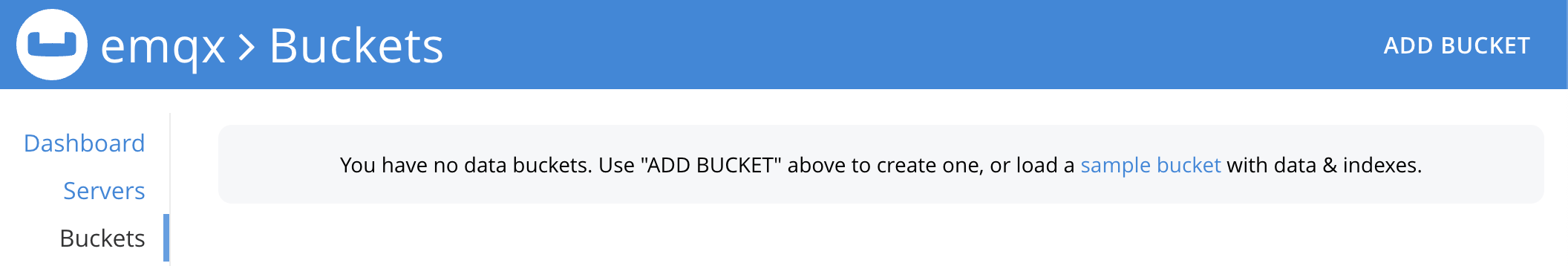 Couchbaseバケット一覧