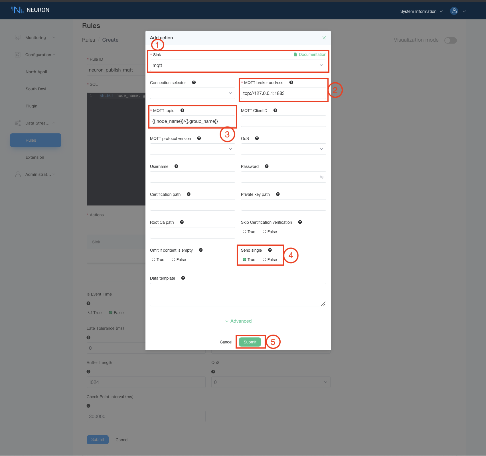 data-stream-rules-action