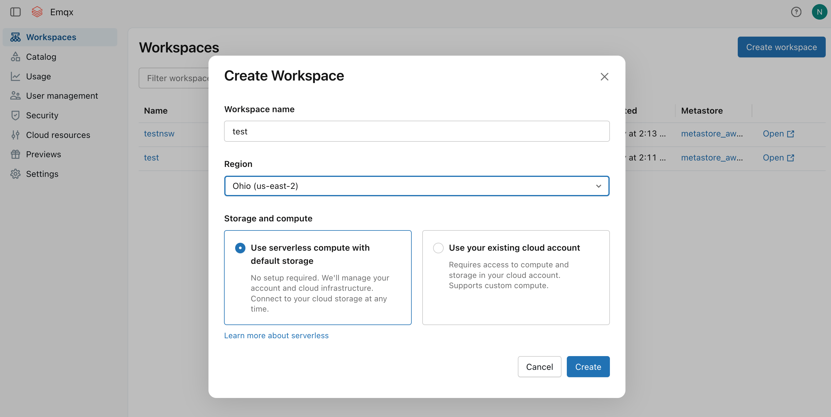 Create Databricks Workspace