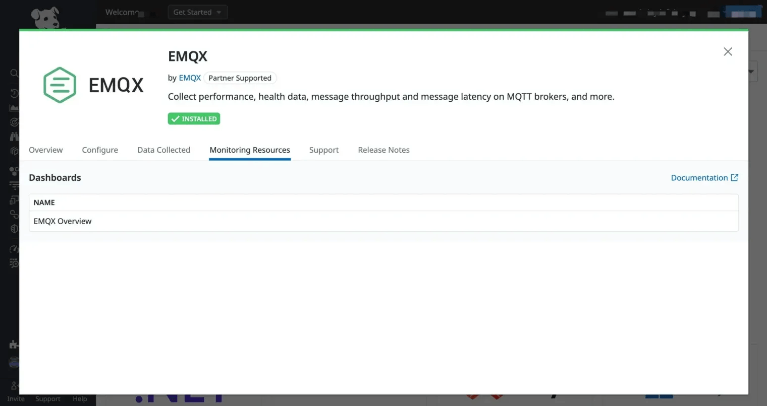 Monitoring Resources Tab