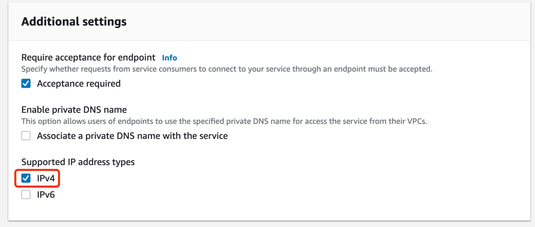 エンドポイントサービス