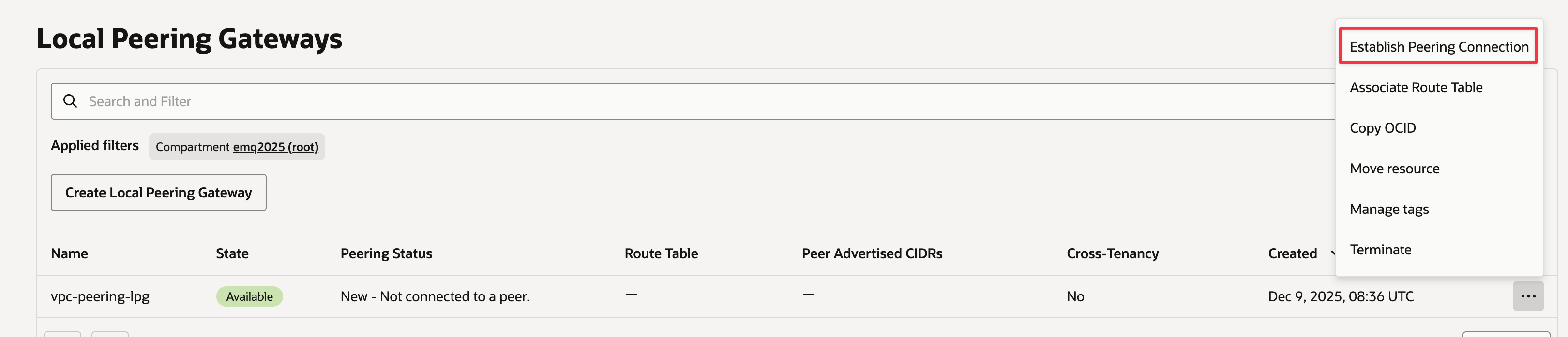 establish_peering_connection