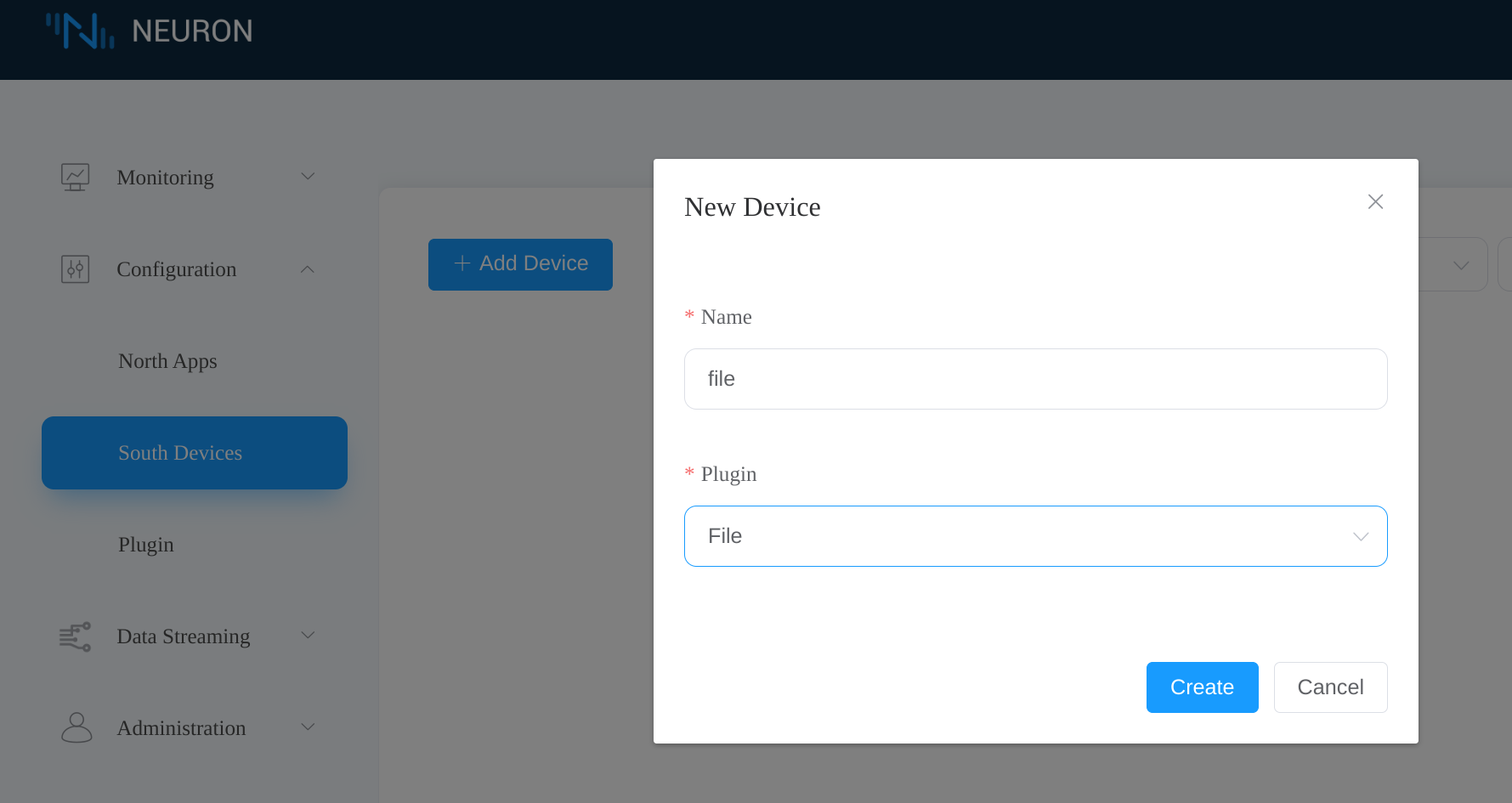 Add file node in Neuron dashboard