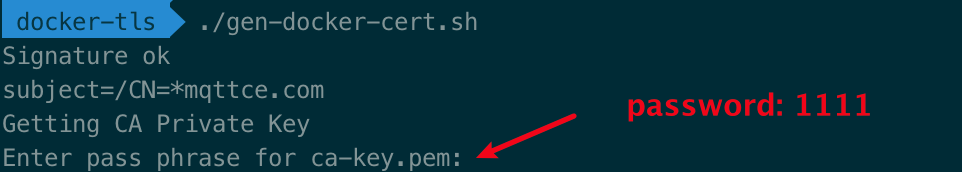 gen-docker-cert