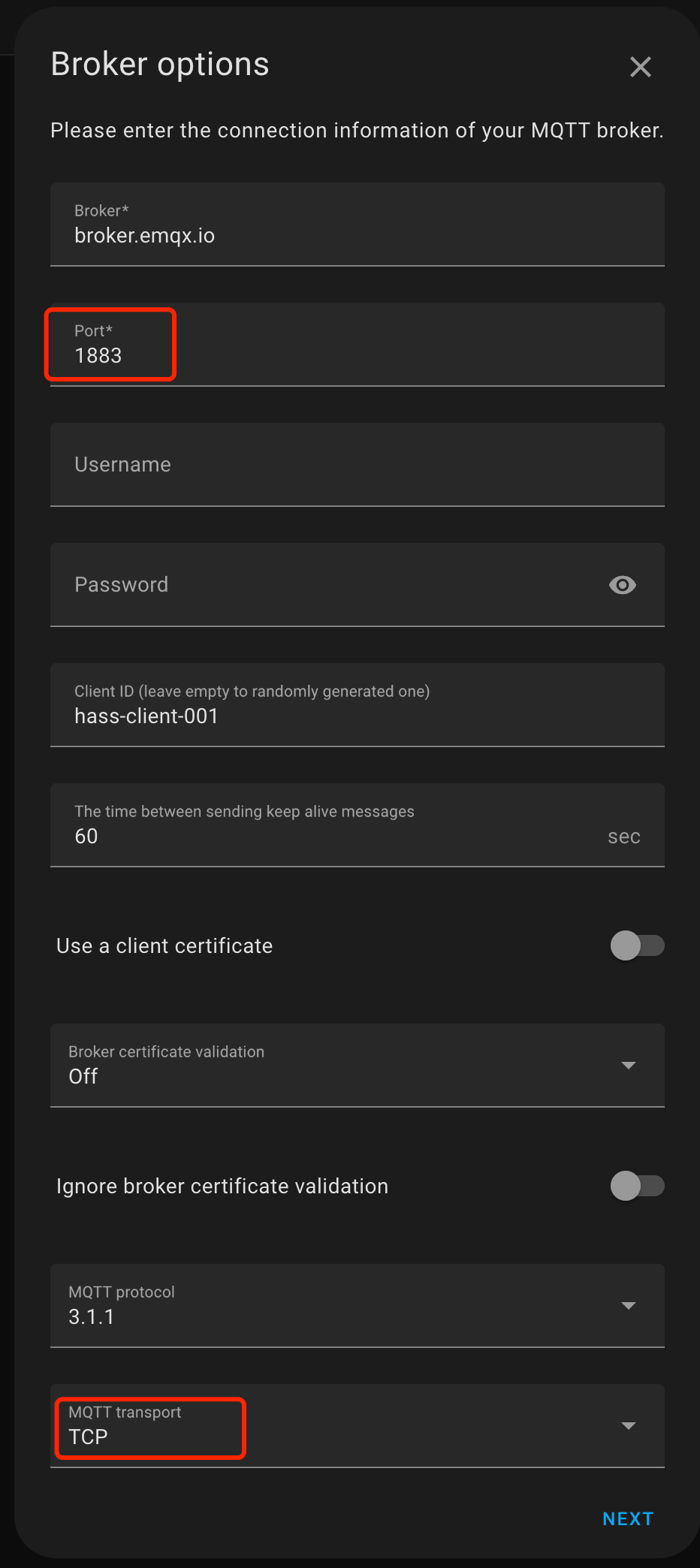 homeassistant_mqtt_connection