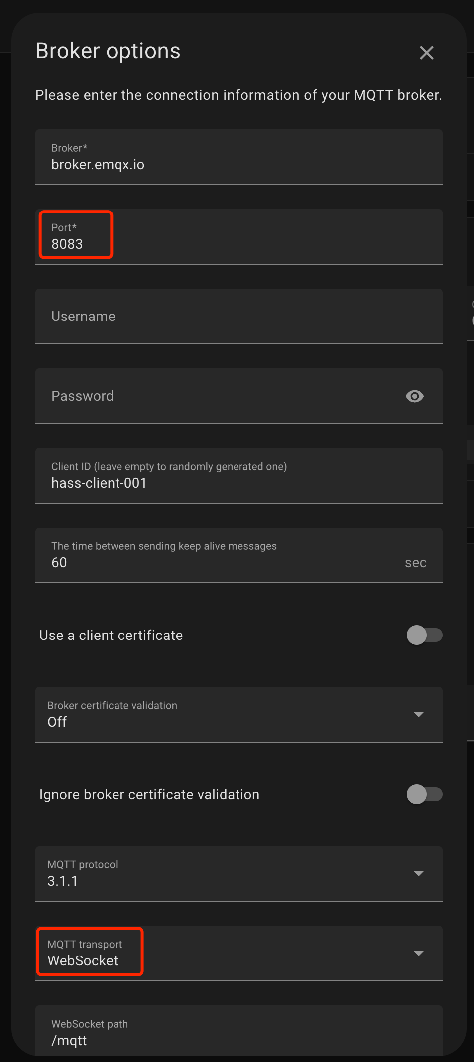 homeassistant_ws_connection