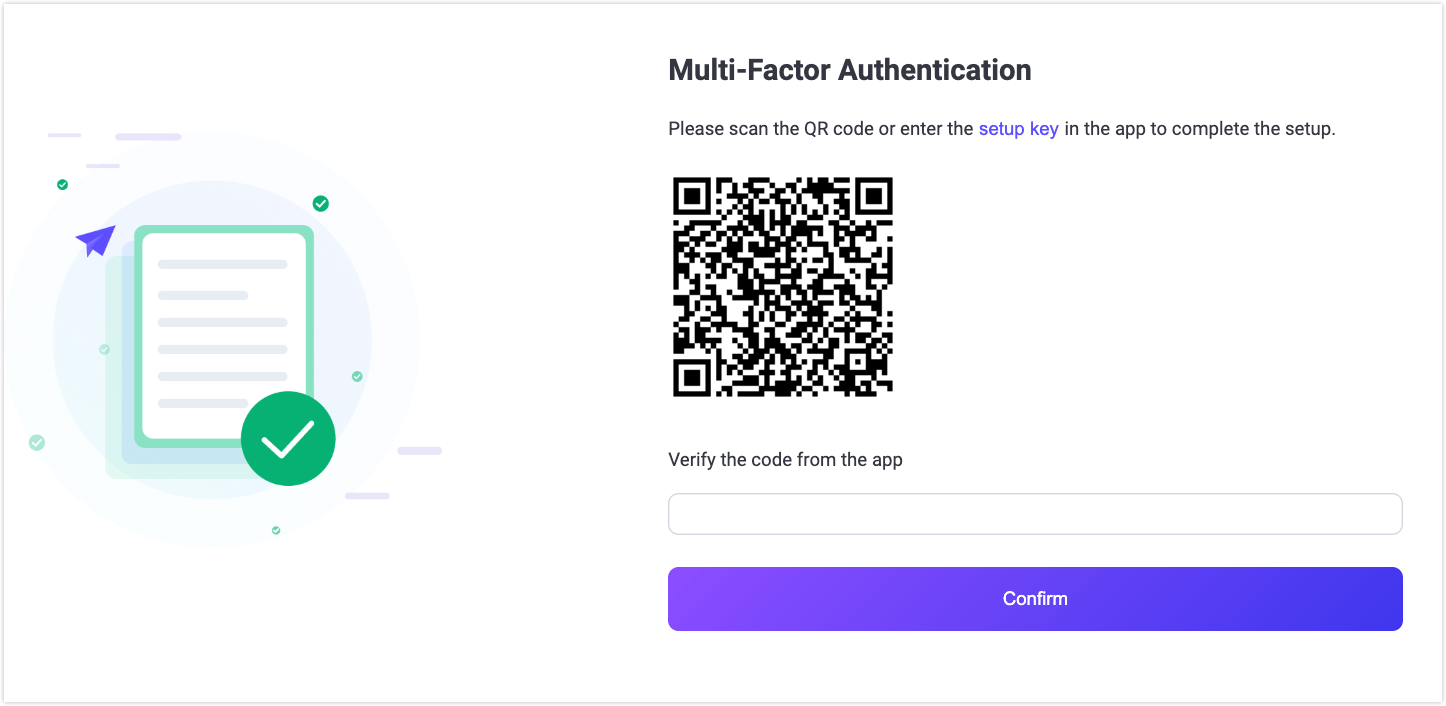 多要素認証ログイン画面