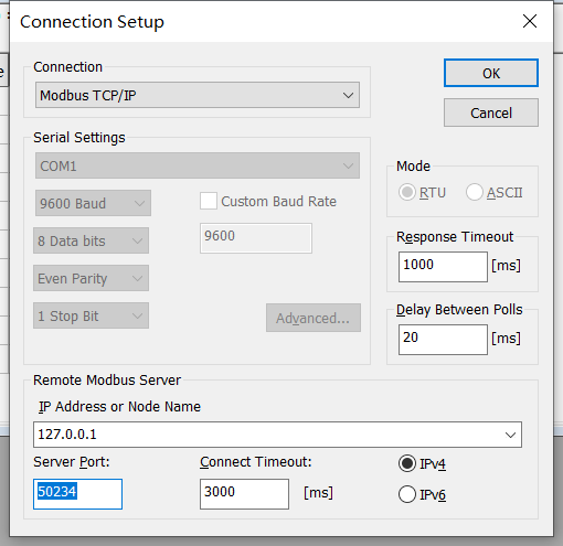 modbus-poll-connection-setup