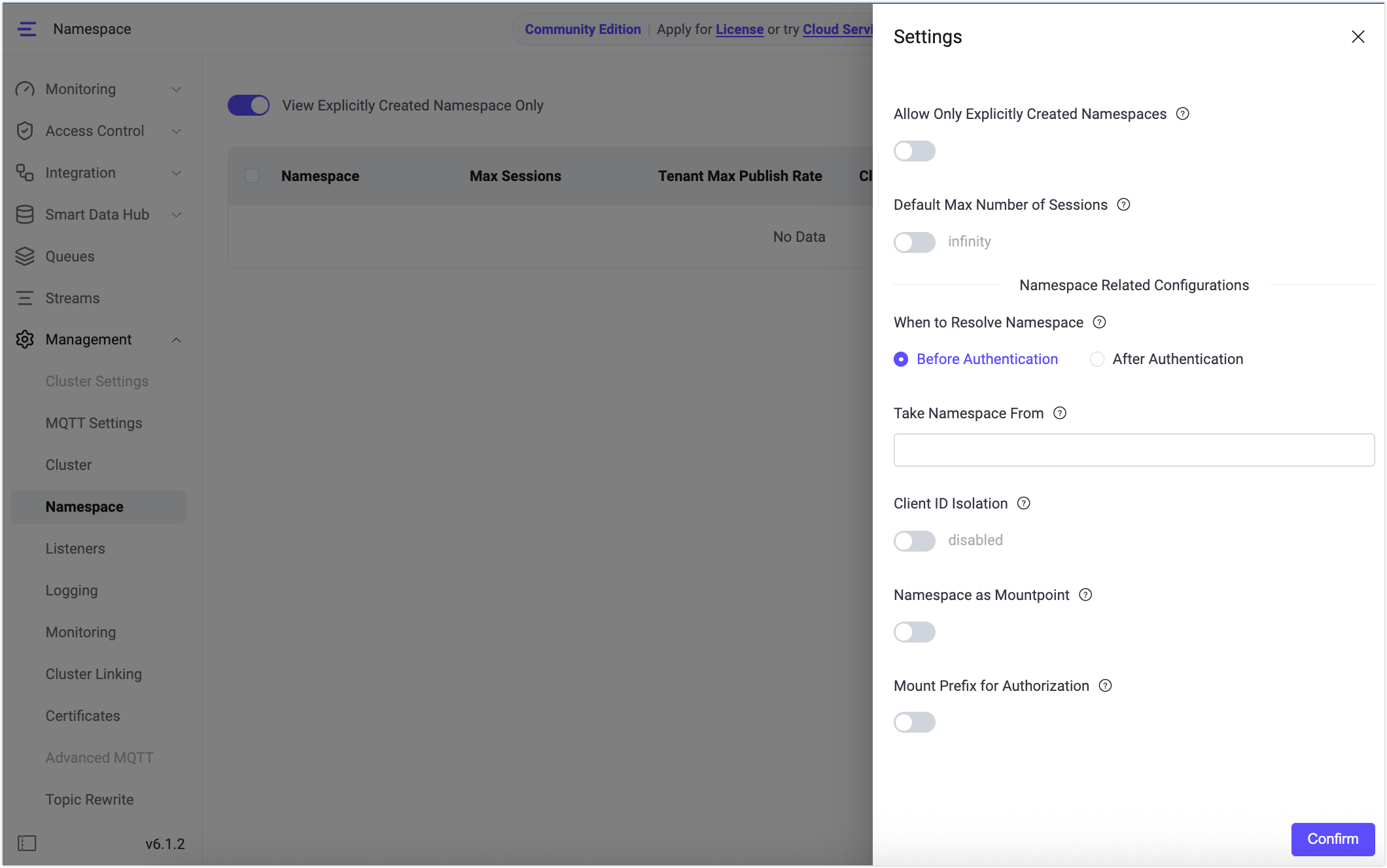 namespace_global_settings