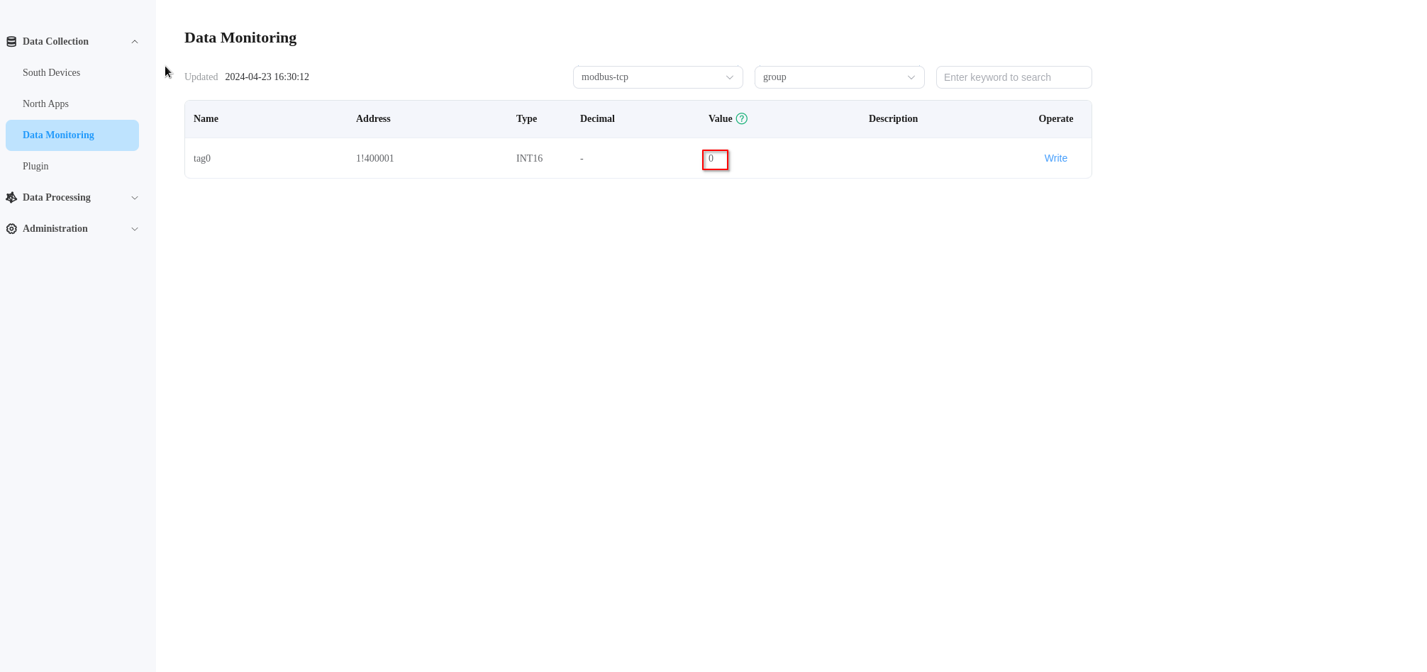 Neuron dashboard data monitoring tab