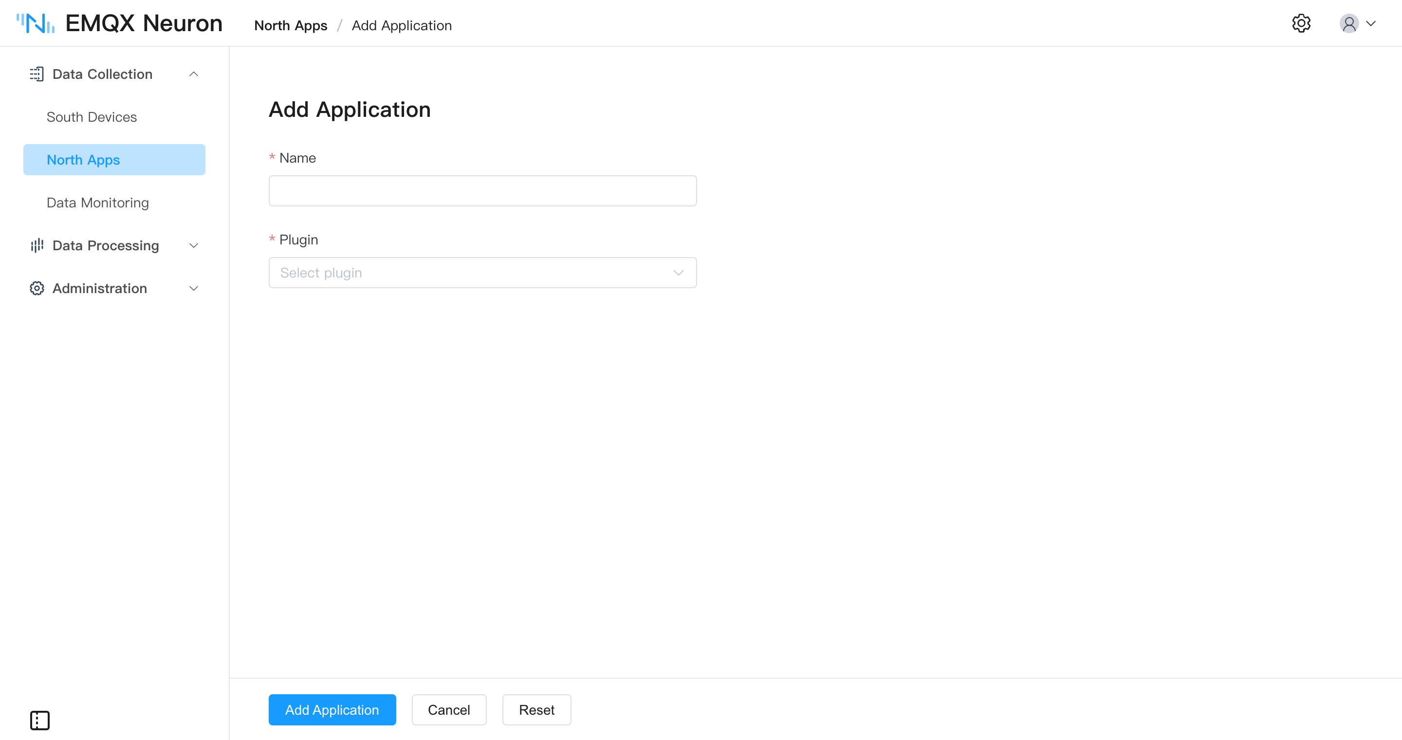 Add azure node in EMQX Neuron dashboard