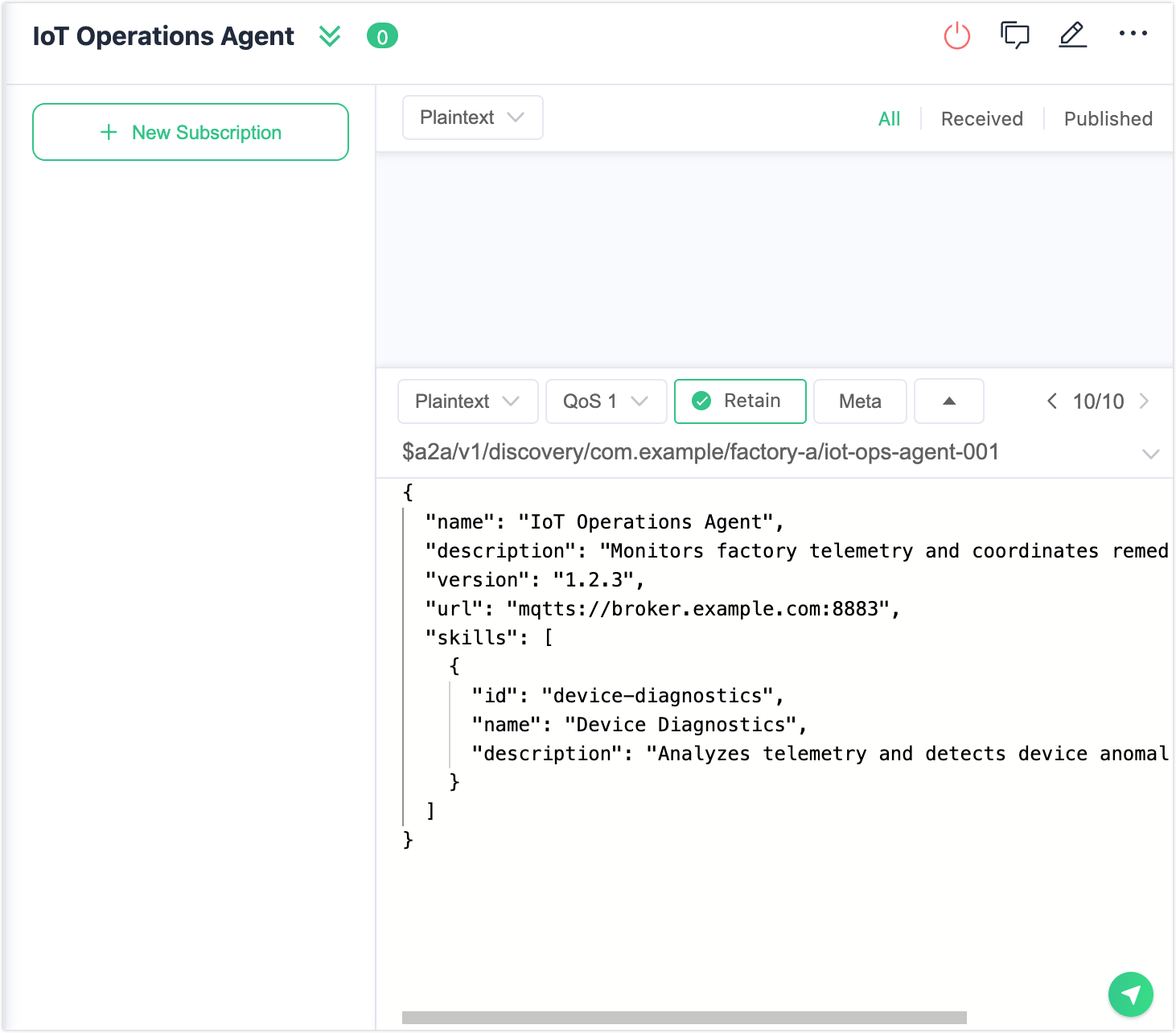 register_agent_mqttx_send
