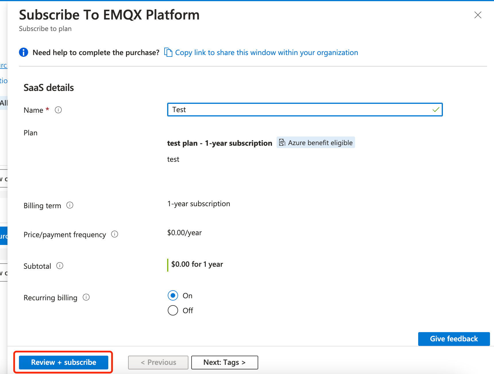 review_subscribe_azure