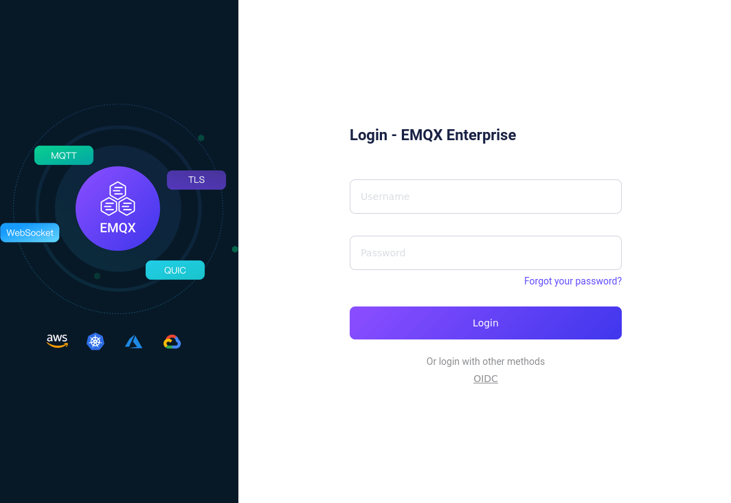 OIDCベースのSSOログイン画面
