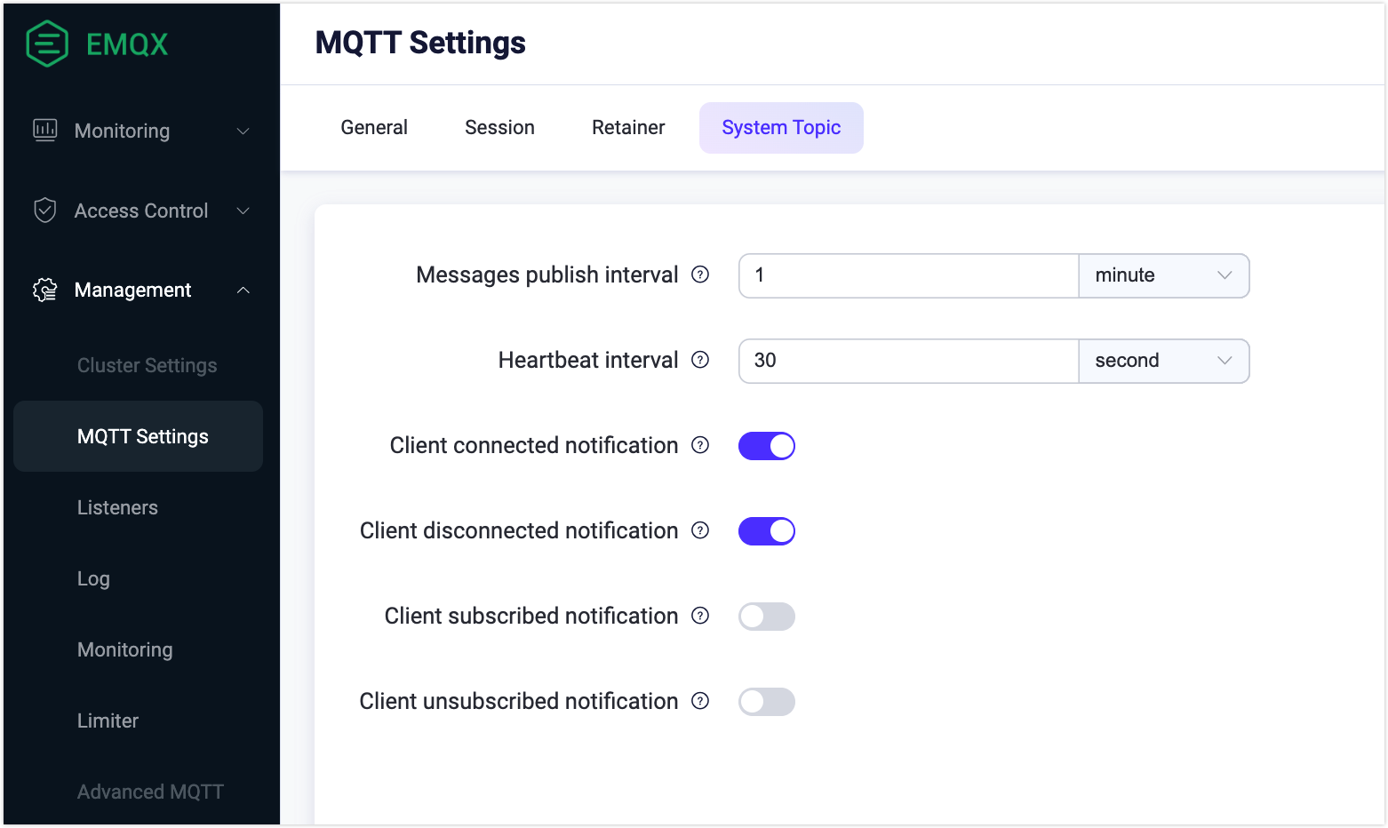 system-topic-setting