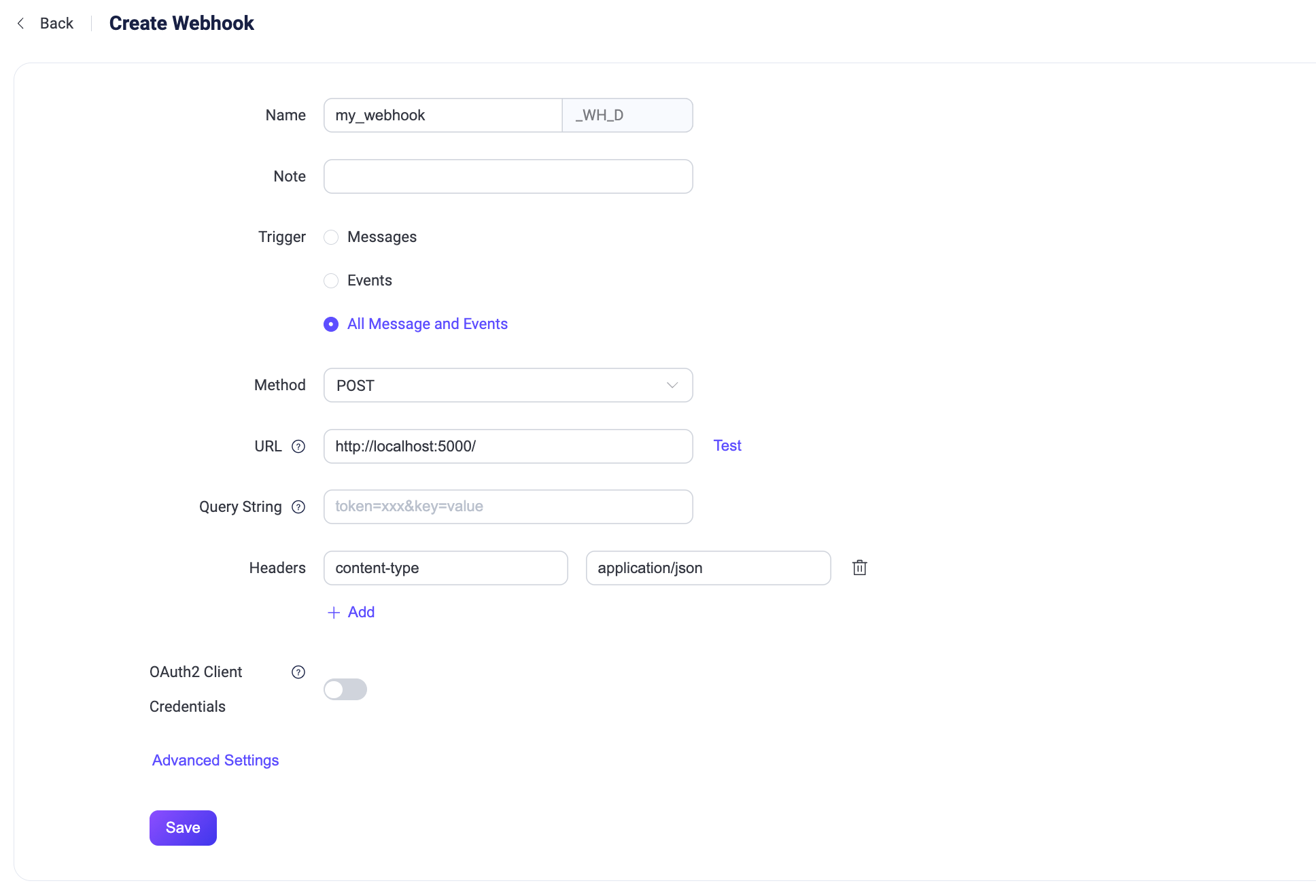 EMQX Webhook
