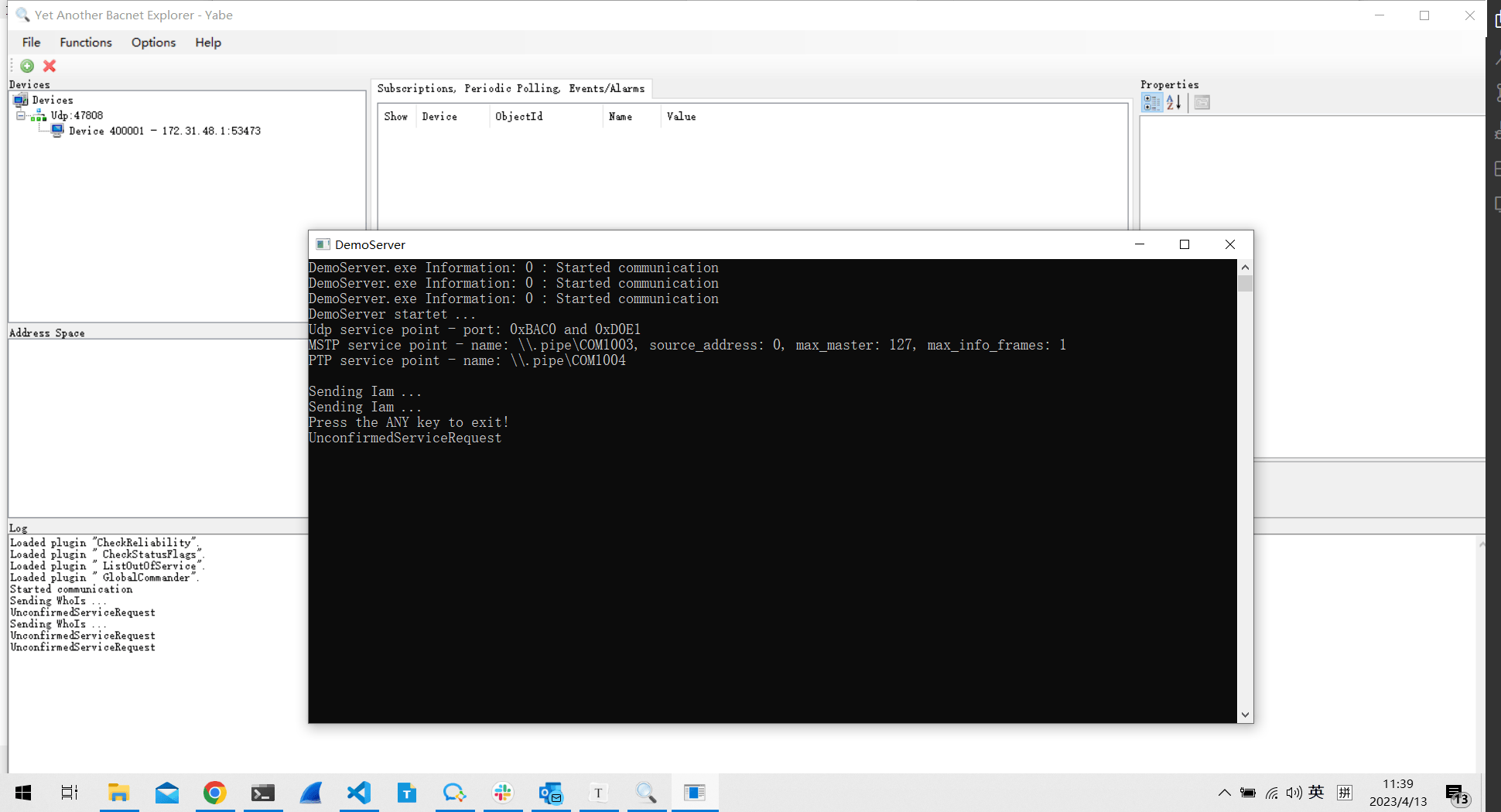 yabe-demoserver-show